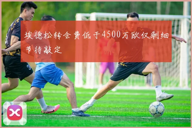 埃德松转会费低于4500万欧仅剩细节待敲定
