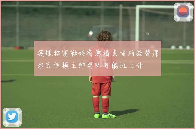 英媒称富勒姆有意请麦肯纳接替席尔瓦伊镇主帅离队可能性上升